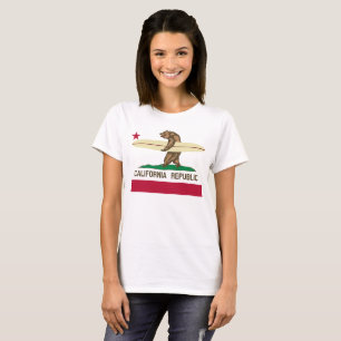 Californische Vlaggen Surfing Beer Vrouwen T-Shirt