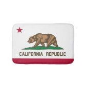 Californische vlaggenbadmat | beer badkamer badmat (Voorkant)