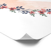 Californische Waterverf staat Poster (Hoek)