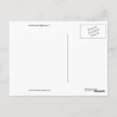 Californische weg 1 Briefkaart (Achterkant)