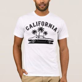 Californische wegen-cruiser t-shirt