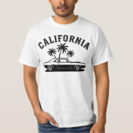 Californische wegen-cruiser t-shirt
