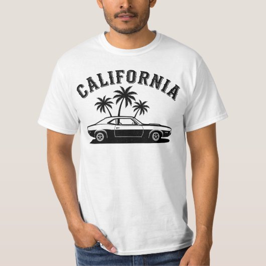 Californische wegen-cruiser t-shirt (Voorkant)
