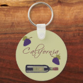Californische wijnfles sleutelhanger (Voorkant)