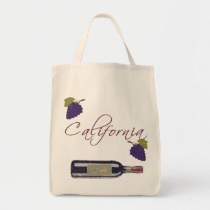 Californische wijnfles tote bag