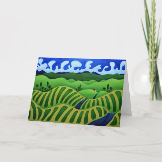 Californische wijngaarden kaart (Voorkant)