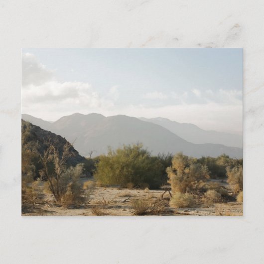 Californische woestijn briefkaart (Voorkant)