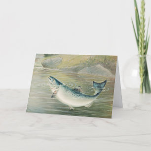 Californische zalm door S.A. Kilbourne, Vintage vi Kaart