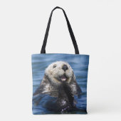 Californische Zee Otter Enhydra lutris) Tote Bag (Achterkant)
