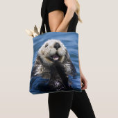 Californische Zee Otter Enhydra lutris) Tote Bag (Dichtbij)