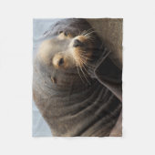 Californische zeeleeuw rustend fleece deken (Voorkant)