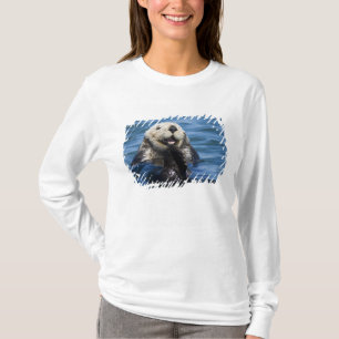 Californische zeeotter Enhydra lutris) verzorgt zi T-shirt