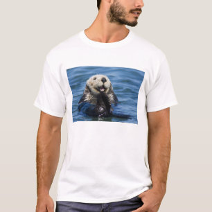 Californische zeeotter Enhydra lutris) verzorgt zi T-shirt