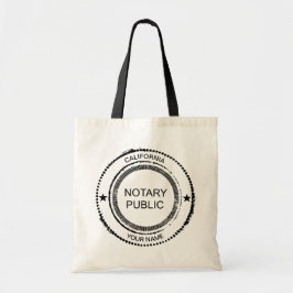 Californische zegel op basis van notaris Gepersona Tote Bag