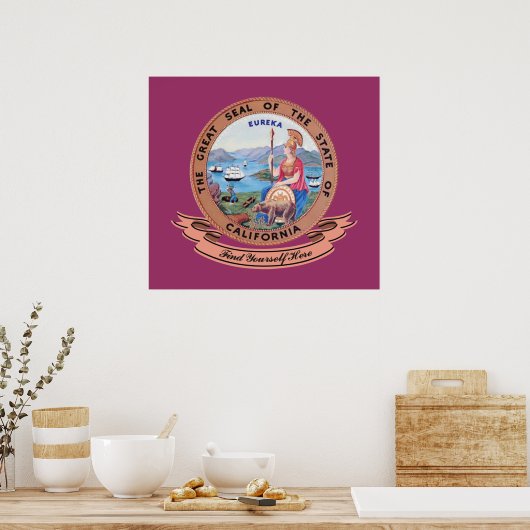 Californische zegel poster (Keuken)