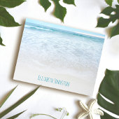 Californische zomergolven strandfoto aangepast notitieblok