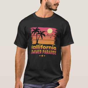 Californische zomerparadijselijke kinderen t-shirt