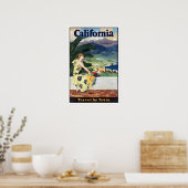Californische zomerreis per trein Poster (Keuken)