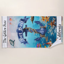 Californische zomerse strandtrip