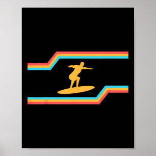 Californische zomervakantie, zonneschijn, surfsurf poster