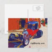 Californische zon briefkaart (Voorkant / Achterkant)