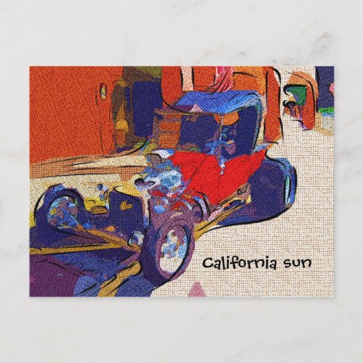 Californische zon briefkaart (Voorkant)