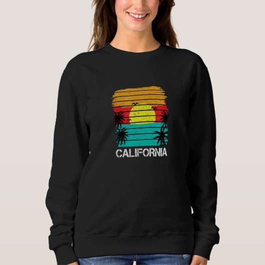 Californische zon palmbomen trui (Voorkant)