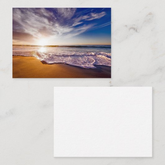 Californische zonsondergang...adembeneming notitiekaartje (Voorkant / Achterkant)