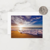 Californische zonsondergang...adembeneming notitiekaartje (Voorkant / Achterkant in situ)