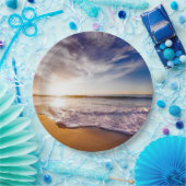 Californische zonsondergang...adembeneming papieren bordje (Feest)