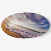 Californische zonsondergang...adembeneming papieren bordje (Gekanteld)