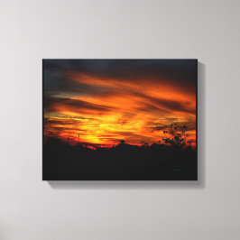 Californische zonsondergang canvas afdruk