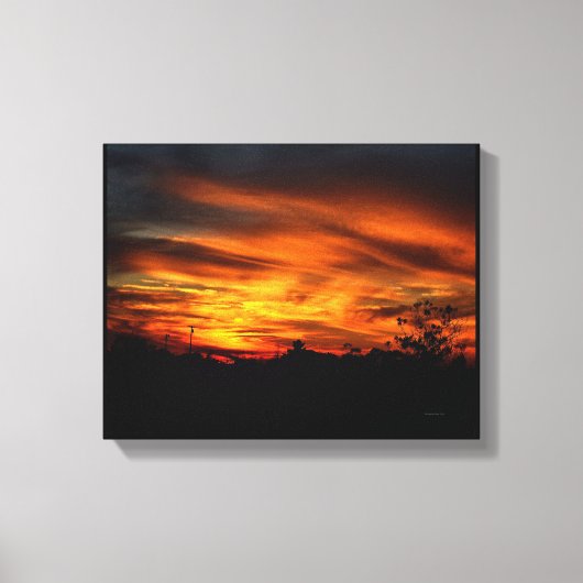 Californische zonsondergang canvas afdruk (Voorkant)