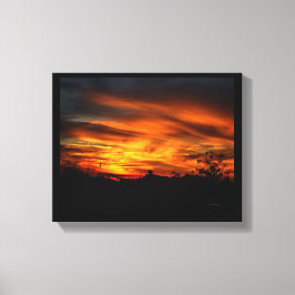 Californische zonsondergang canvas afdruk