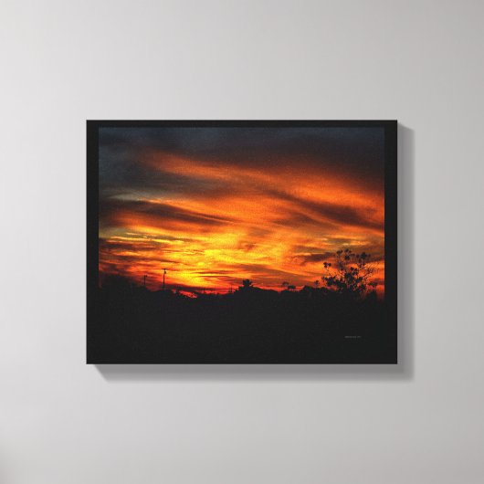 Californische zonsondergang canvas afdruk (Voorkant)