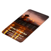 Californische zonsondergang - Huntington Beach Pie Magneet (Linkerzijde)