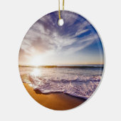 Californische zonsondergang...mooi keramisch ornament (Links)