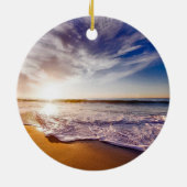Californische zonsondergang...mooi keramisch ornament (Achterkant)