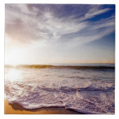 Californische zonsondergang...mooi tegeltje (Voorkant)