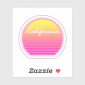 Californische zonsondergang sticker (Vel)