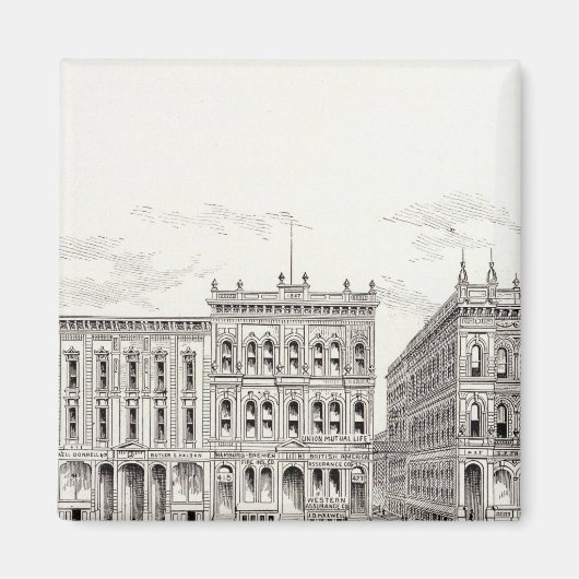 Californische zuidkant Sansome en Leidesdorff Magneet (Voorkant)