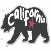 Californische Zwarte Beer Sticker (Voorkant)