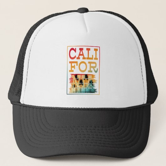 CALIFORNISE ZOMERSTRAND TRUCKER PET (Voorkant)