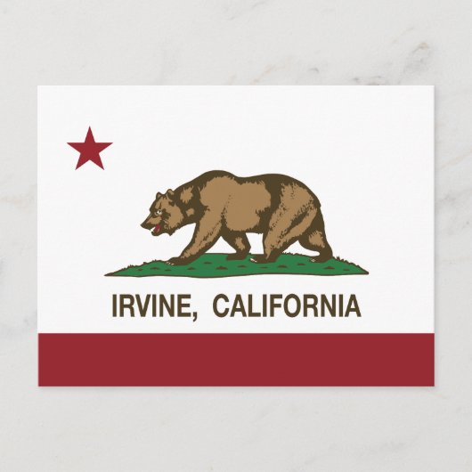 Californistatenvlag Irvine Briefkaart (Voorkant)