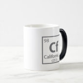 Californium - California Science Periodic Table Magische Mok (Voorkant rechts)