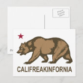 Califreakinfornia Briefkaart (Voorkant / Achterkant)