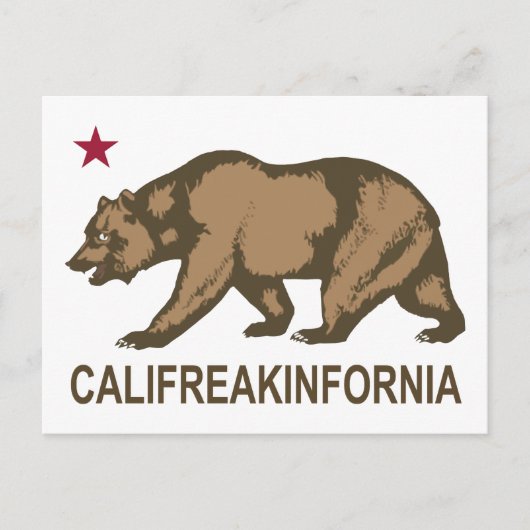 Califreakinfornia Briefkaart (Voorkant)