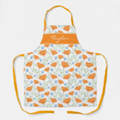 Califronia Waterverf Poppy Pattern Schort (Voorkant)