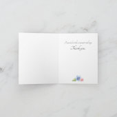 Caligari-script voor een kleine Waterverf met een  Bedankkaart (Binnen)