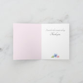 Caligari-script voor kleine Waterverf Bedankkaart (Binnen)